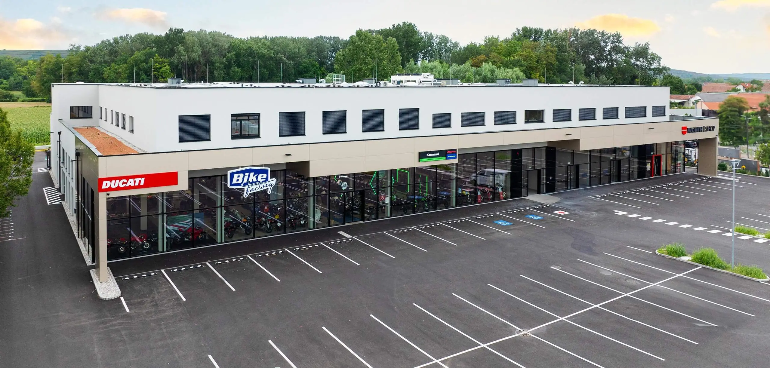 Bike Factory Drohnen Aufnahme